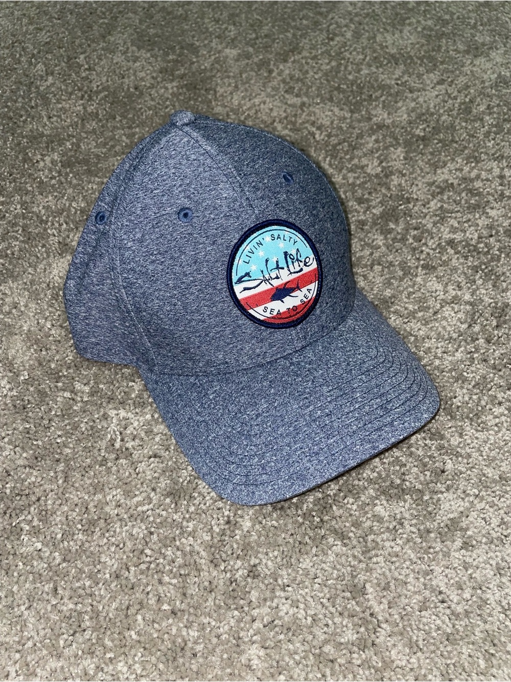 Salt Life Hat Fitted Light Blue